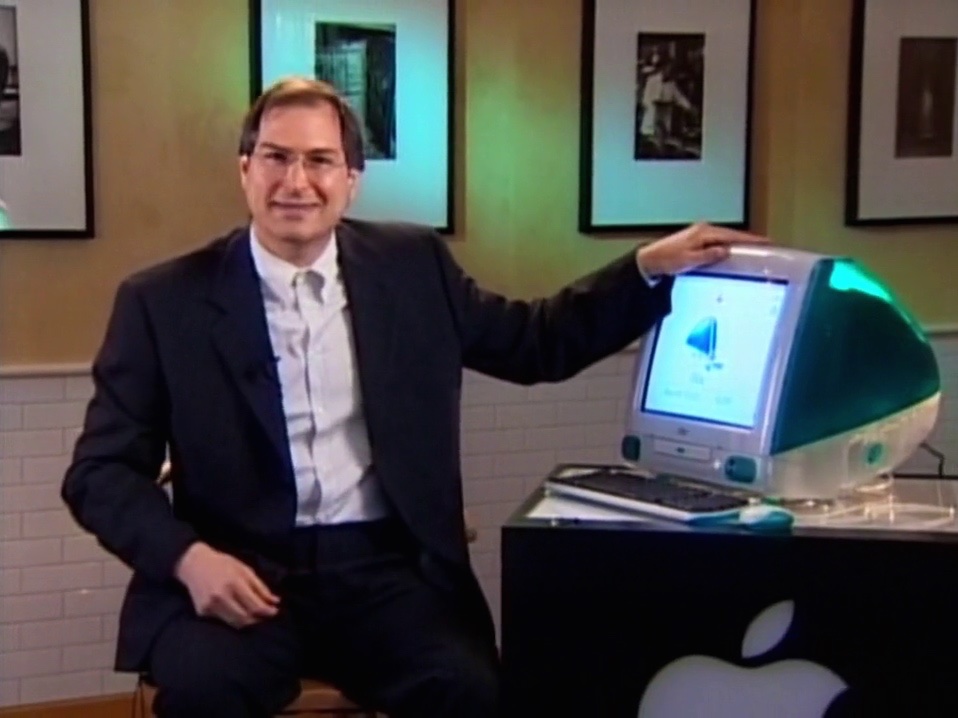 Steve Jobs and the original iMac, 6 May 1998