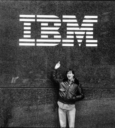 1983 - Steve at the IBM HQ ;)