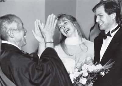 18 Mar 1991 - Steve Jobs' wedding with Laurene Powell, presided over by Kobun Chino
