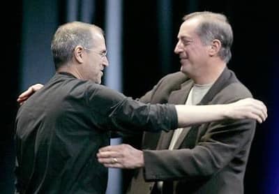 6 Jun 2005 - Steve Jobs with Intel CEO Paul Otellini at WWDC 2005