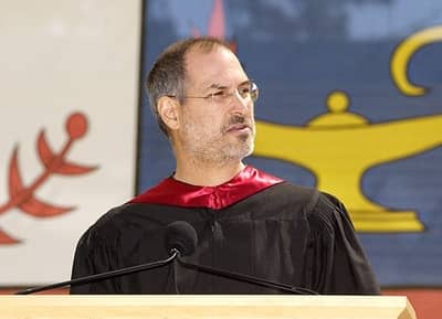 12 Jun 2005 - Steve Jobs delivering the commencement address to Stanford in 2005